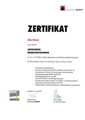 Zertifizierter Brandschutztechniker